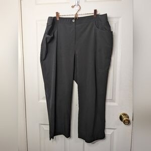 Chicos Weekends Womens Pants Size 3 (Large/12) Cropped Black